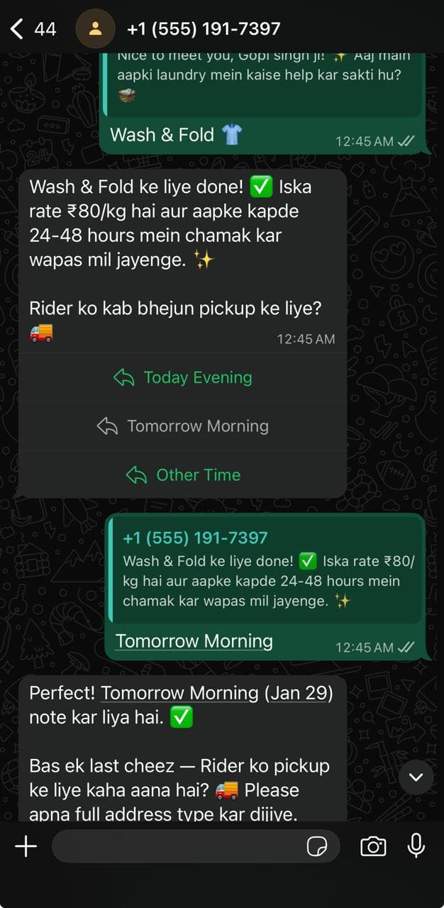 WhatsApp Bot Conversation 2