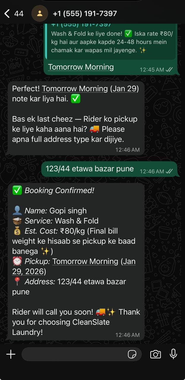 WhatsApp Bot Conversation 3